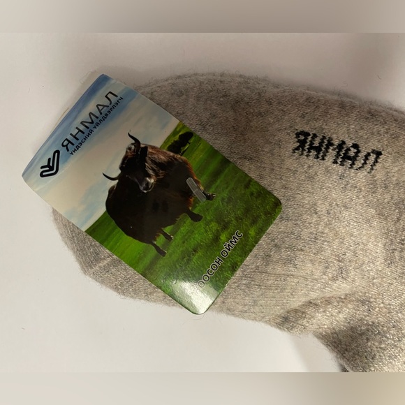 Yak wool blend thermal over the knee socks grey one size - Picture 6 of 6